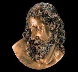 SYNTHETIC MARBLE HEAD OF CHRIST LEATHER FINISHED